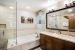 Luxurious ensuite bathroom for queen guest room